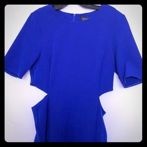 Royal blue TopShop cut-out dress